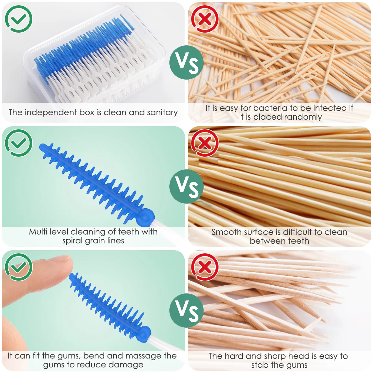 Color: Brown - 160/50pcs Orthodontic Interdental Brush Clean Between Teeth Mini Toothbrush for Oral Care Safe Floss Tooth Pick Soft Teeth Brush