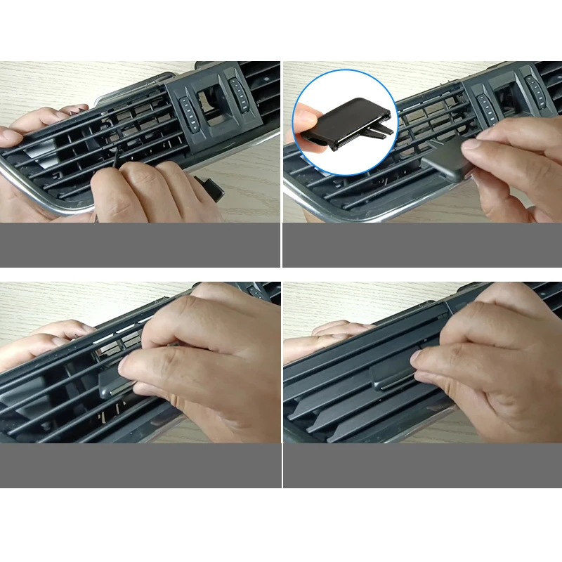 Color Name: Orange - New Adjustment Plectrum Knob Dash Air Vent Grill Pick Trim Silde Cilp For Skoda Octavia 3 MK3 A7 2018 2019 2020 2015 2016 2017