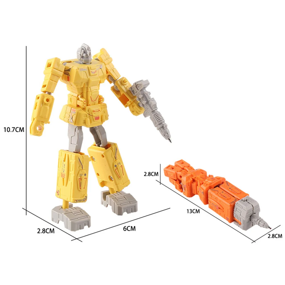 Color: WHITE - Children Deformation Toy Creative Transformation Robot Figure Pen Robot Deformation Pen Kids Robot Model Toy Stationery Supplies