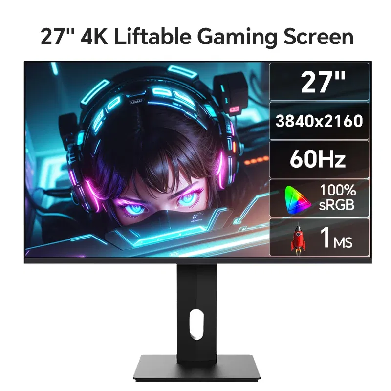 Color: WHITE, Ships From: CHINA - Top Anmite 27" IPS 4K Monitor Ps4 LCD Computer Game High color gamut screen suitable for graphic designers