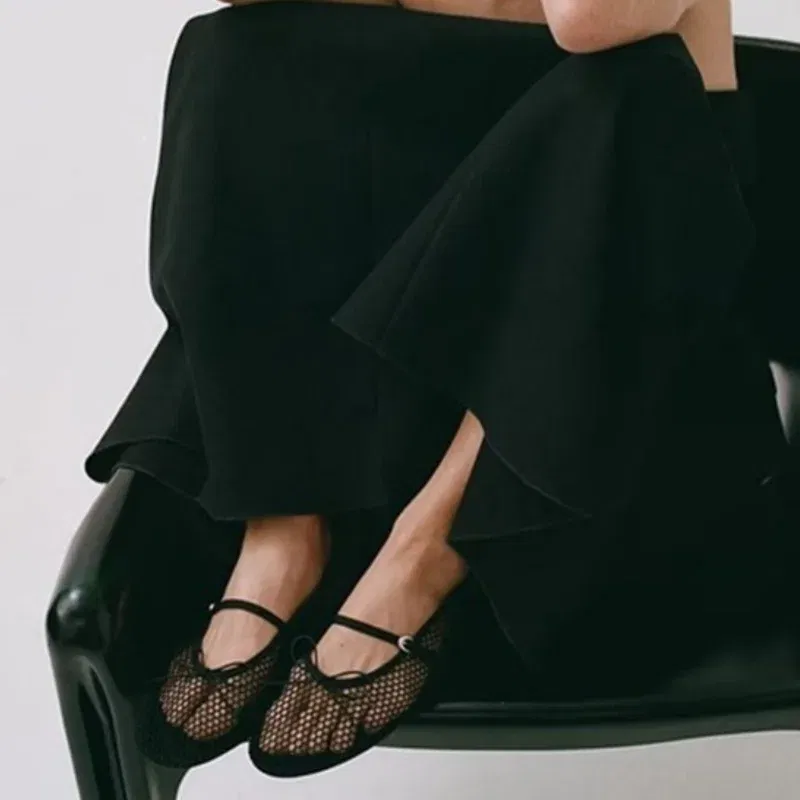 Color: Khaki, Shoe Size: 39, Ships From: CHINA - Mesh Summer Ballet Flats Shoes Women Buckle Strap Breathable 2025 New Flats Shoes Ladies Black Mary Janes Footwear Loafers