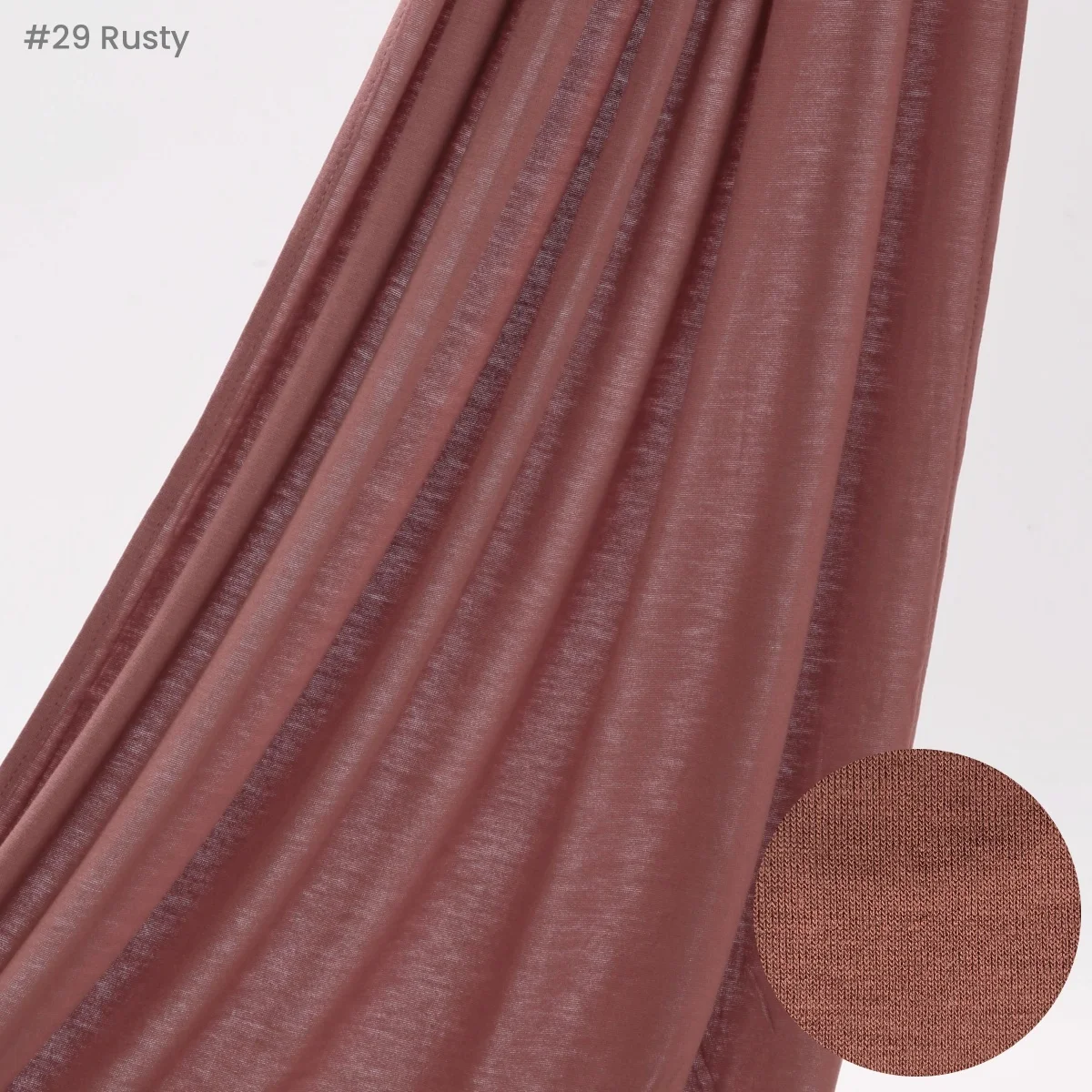 Color: light brown - 29Colors Cheap Jersey Hijab Scarf Solid Muslim Long Scarves Turban Shawl Elastic Cotton Arab Headscarf Head Wraps Saudi Hijabs