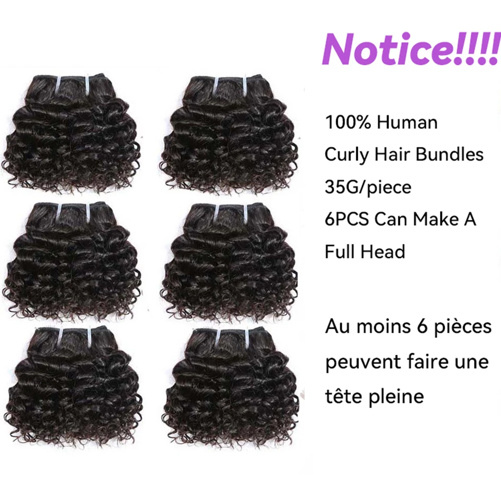 Hair Color: OT Purple, Stretched Length: 8inches, Longest Hair Proportion: 10A - Code Calla Bouncy Curly Hair Bundles Double Draw Indian 6inch Short Cut Remy Human Hair Extensions Natural Black Brown Color