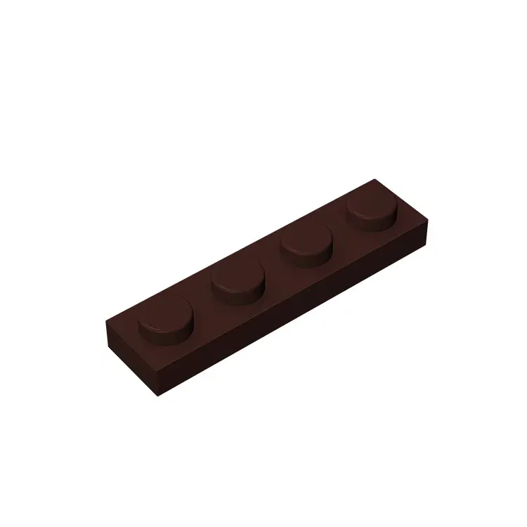 Color: Magenta - Gobricks 10PCS MOC Bricks Parts Plate 3710 1x4 Compatible Assembles Particles For Building Blocks DIY Bricks Educational Toys