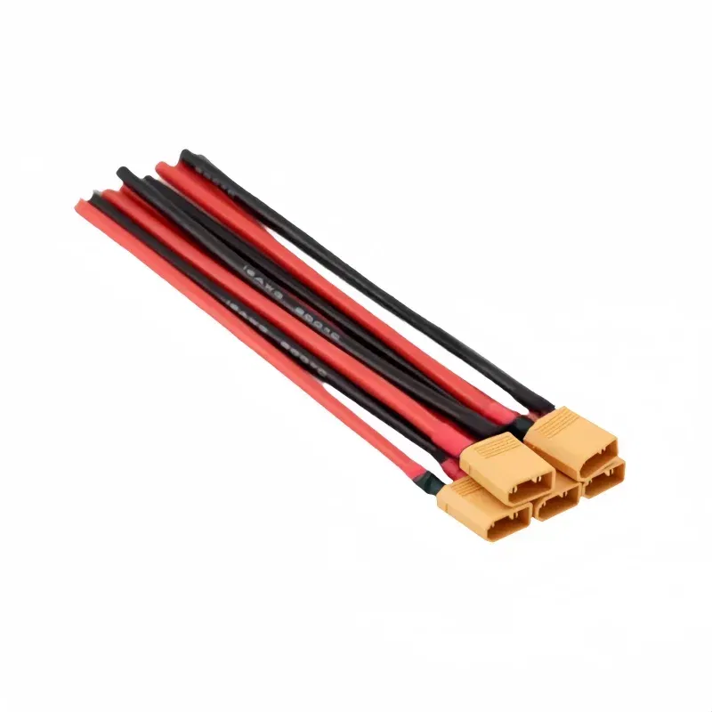 Color: Yellow - XT30 Pigtail Plug Male and Female Connector with 100mm 16AWG Tinned Wire Cable for RC Fixed wing Lipo Battery FPV Drone charger