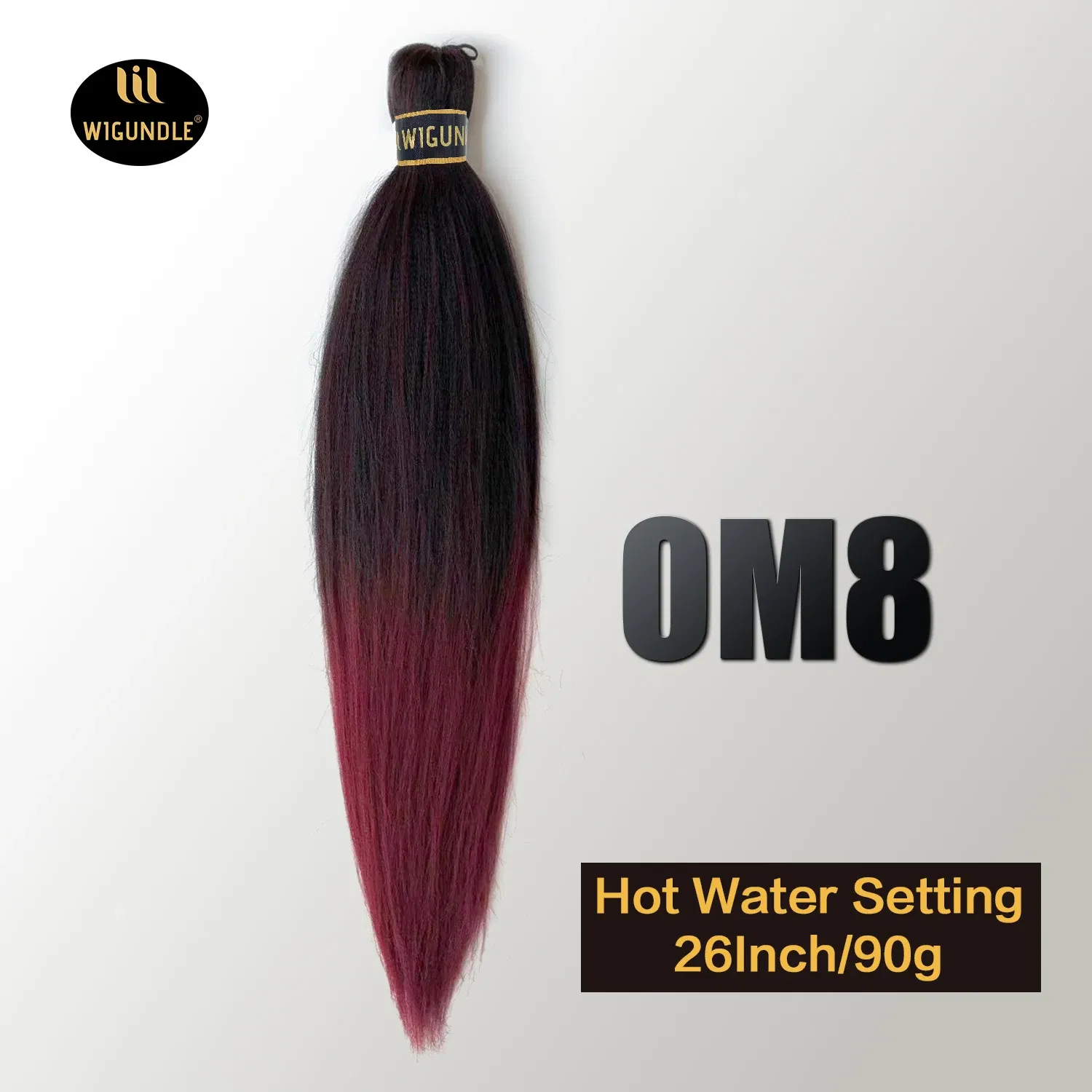 Color: T1B/27, Stretched Length: 26inches, Bulk Buy: 3Pcs/Lot - Kanekalon 26inch Hot Water Set Pre Stretched Jumbo Braiding Hair Box Twist Braids Synthetic Hair Extensions For Women Soft Yaki