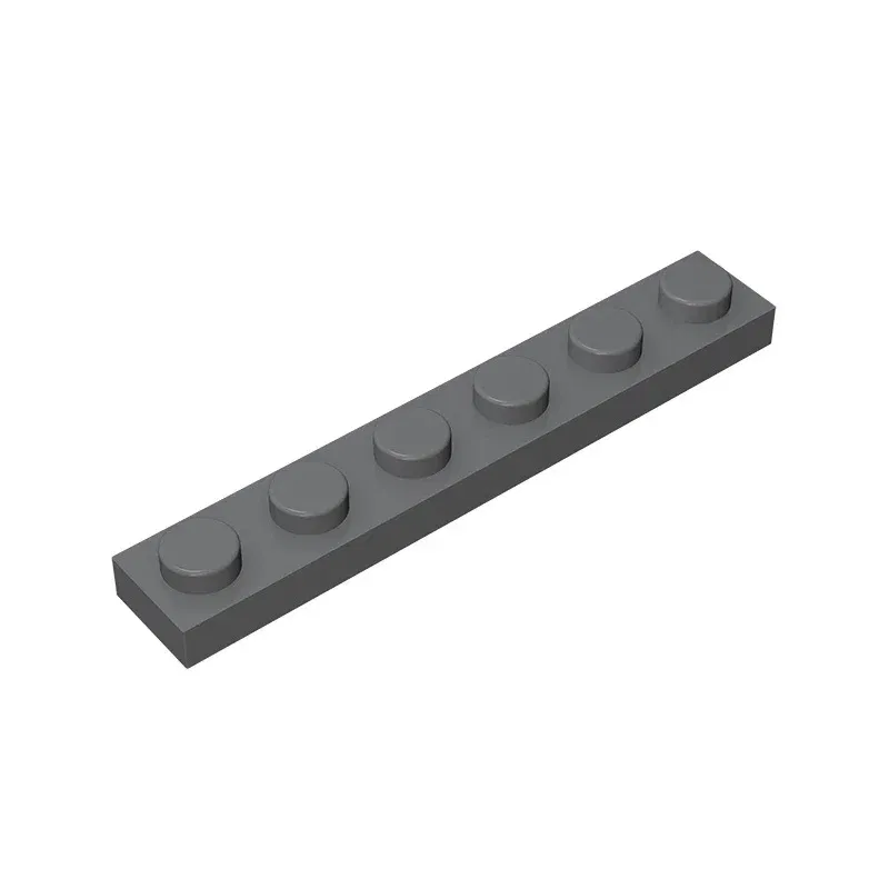 Color: plum - Gobricks GDS-505 Plate 1 x 6 compatible with lego 3666 pieces of children's DIY building block Particles Plate DIY