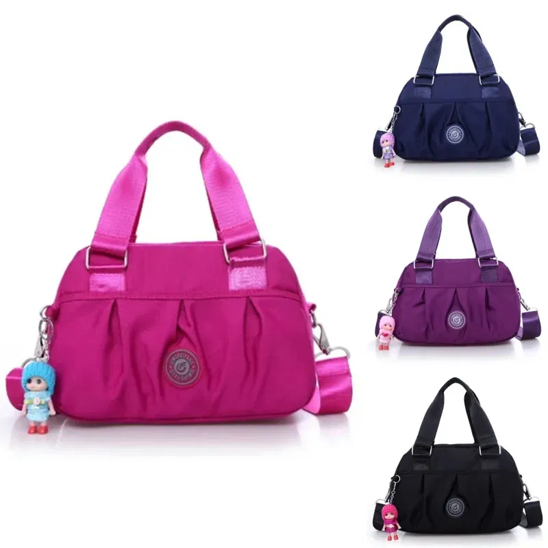 Color: Ivory - Crossbody Bags for Women Simple Canvas Square waterproof Bag Designer Luxury Women's Bag 2024 Fashion Female Handbags for Women
