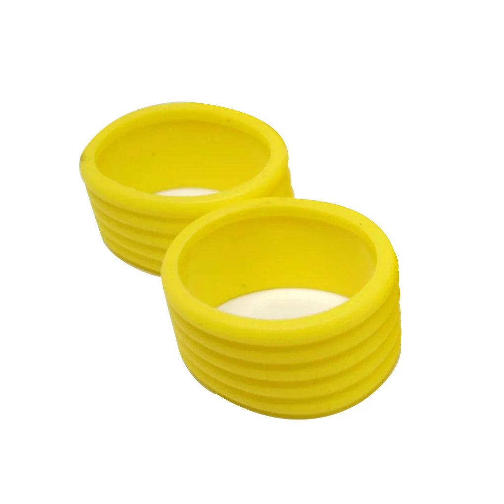 Color: BROWN, Ships From: CHINA - 2 Pieces Tennis Racket Grip Rubber Ring Badminton Bat Overgrip Fix Flexible Bands Finishing Protector Outdoor Sports Red