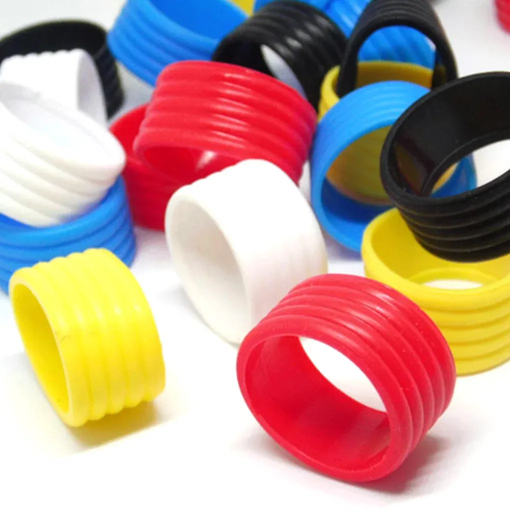 Color: BROWN, Ships From: CHINA - 2 Pieces Tennis Racket Grip Rubber Ring Badminton Bat Overgrip Fix Flexible Bands Finishing Protector Outdoor Sports Red