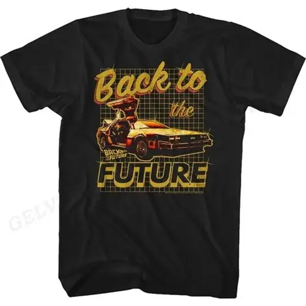 Color: GRAY, Size: L - Back To The Future T Shirt Graphic Print Men Women Fashion Hip Hop Streetwear Short Sleeve Plus Size T Shirt Unisex 62473