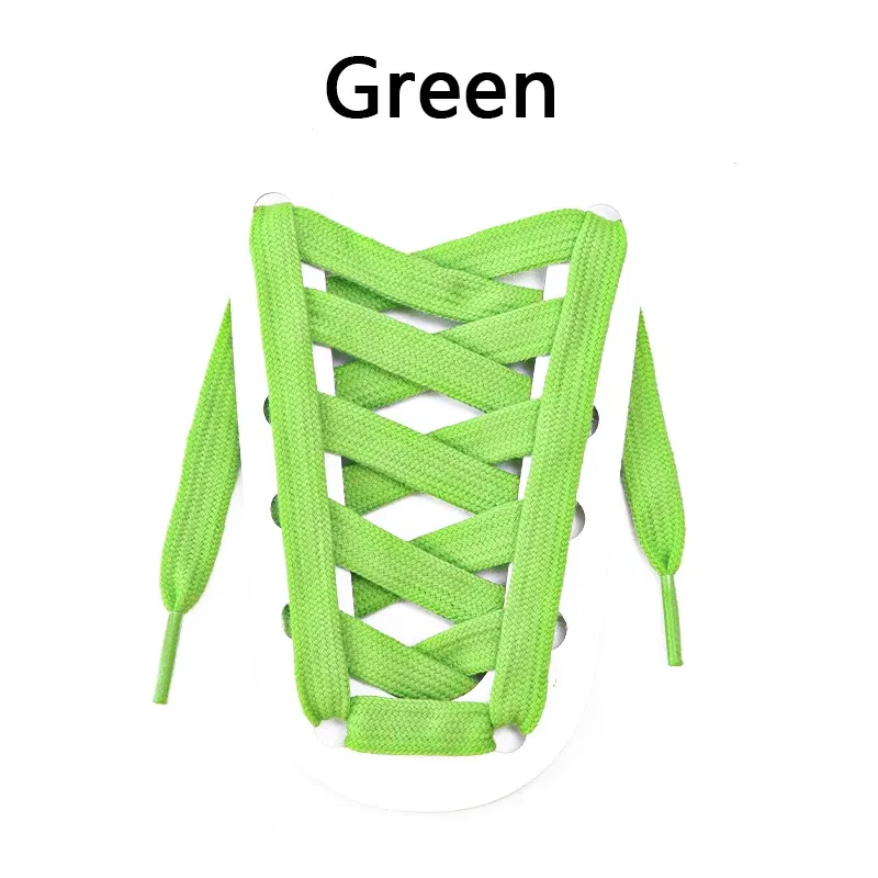 Color: green, Ships From: CHINA, Length: 160cm - 1 Pair Flat Shoelaces for Sneakers Rugged Wear-resistant Classic Canvas Sports Shoe Laces Women Men Shoelace Solid Double Cotton