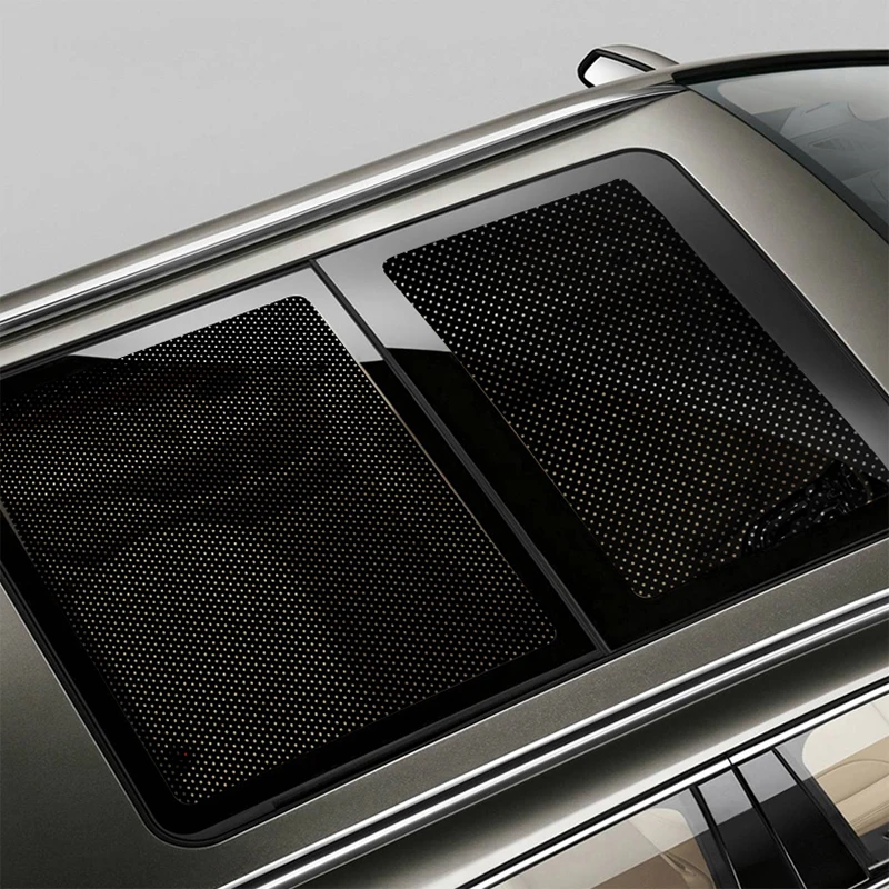 Size: 35*180cm - Car Styling 2pcs/set PVC Car Side Window Sunshades Electrostatic Sticker Sunscreen Film Stickers Cover Automobiles Accessories