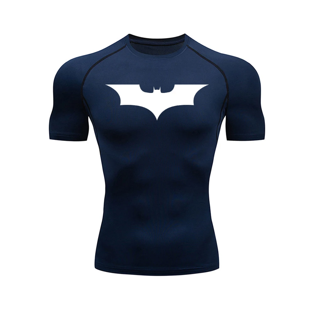 Color: WHITE, Size: L - Men's Athletic Compression Shirts Athletic Quick Dry Breathable Rash Guard Athletic Tight Workout Tops Summer Men