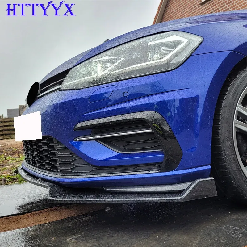 Color: Black - For Golf 7 7.5 MK7 MK7.5 GTI GTD R R-Line 2012-2020 Maxton Style Front Bumper Splitter Lip Diffuser Body Kit Spoiler Guard