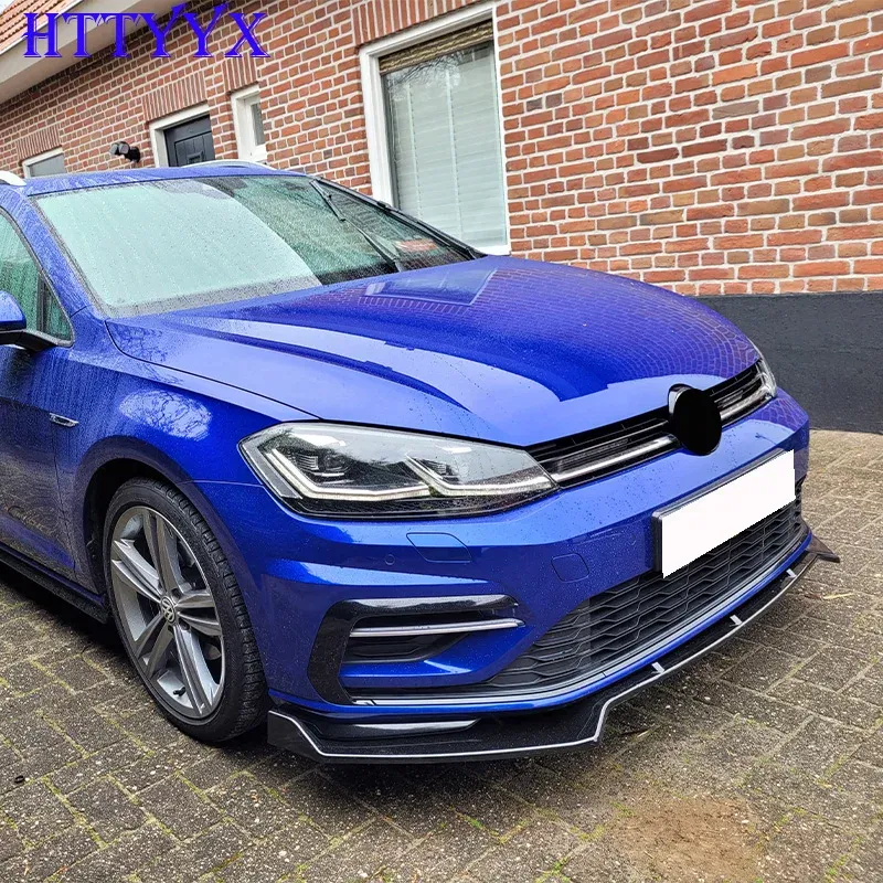 Color: Black - For Golf 7 7.5 MK7 MK7.5 GTI GTD R R-Line 2012-2020 Maxton Style Front Bumper Splitter Lip Diffuser Body Kit Spoiler Guard