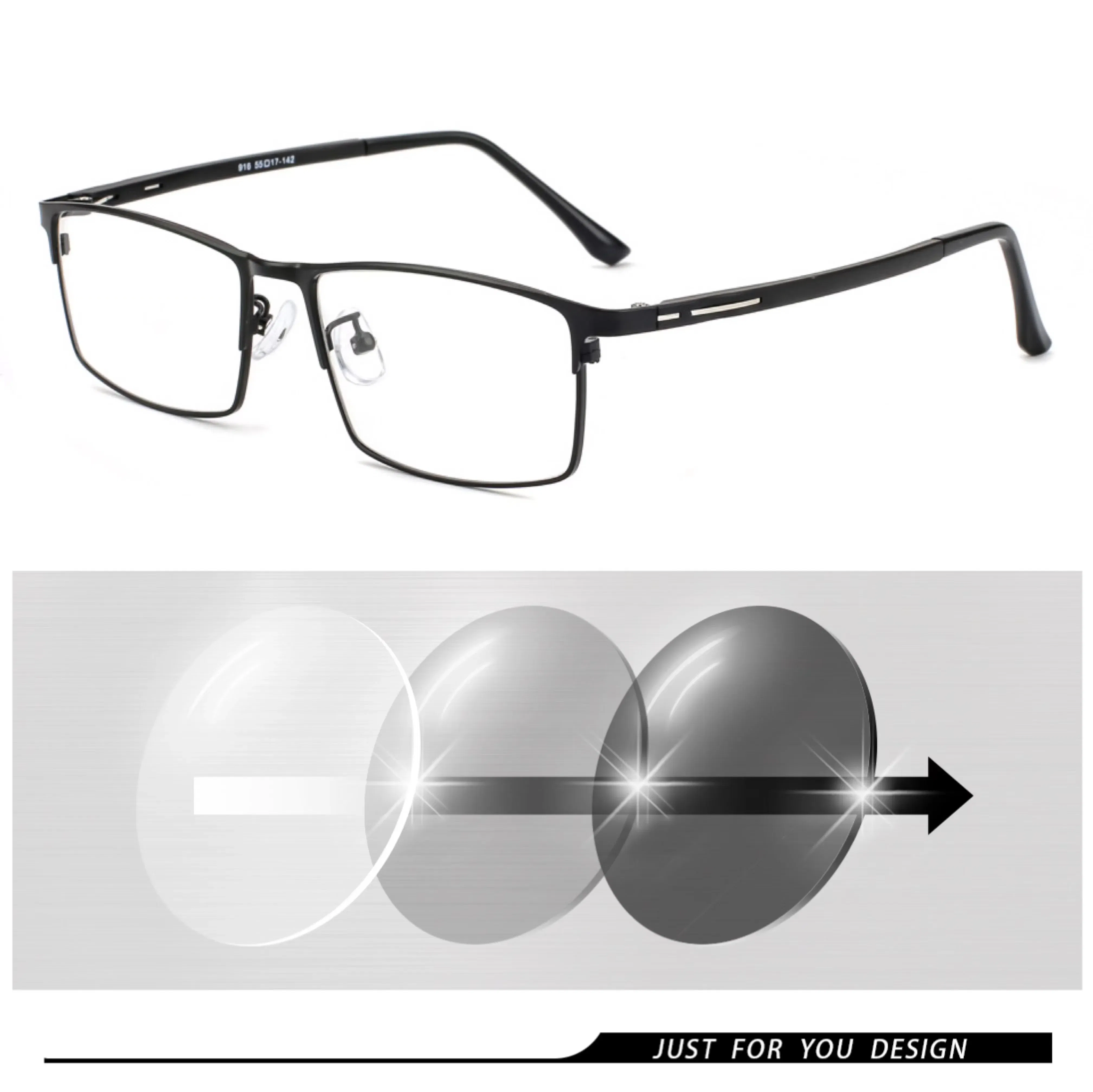 Frame Color: black, Ships From: CHINA, Eye Prescription: +550 - Photochromic glasses Men's reading glasses Finished glasses Student myopia glasses 0 + 0.5 + 1 + 1.25 + 1.5 + 1.75 + 2