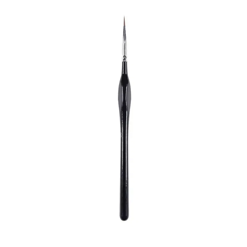 Color: Light Grey - 1pcs Soft Wolf Fur Paint Brushes Hook Line Pen Watercolor Painting Acrylic Watercolor Brush Art Supplies for Painting