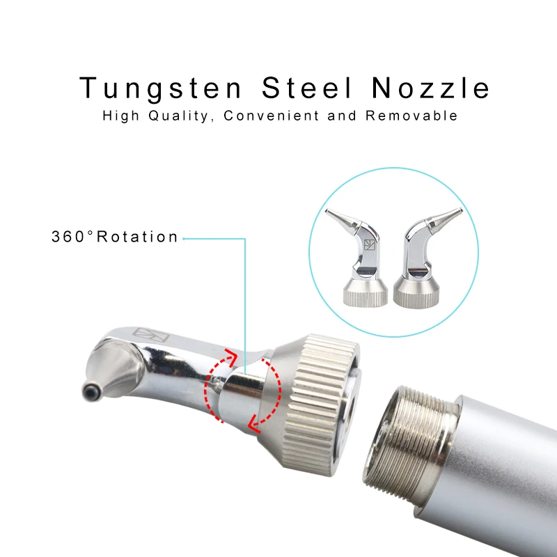 Color: Red - 2in1 Dental Aluminum Oxide Micro blaster Dental Alumina Air Abrasion Polisher Microetcher Sandblasting Sandblaster Lab Dentistry