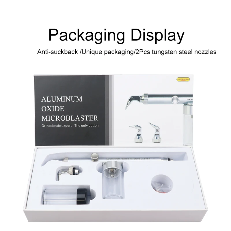 Color: Red - 2in1 Dental Aluminum Oxide Micro blaster Dental Alumina Air Abrasion Polisher Microetcher Sandblasting Sandblaster Lab Dentistry