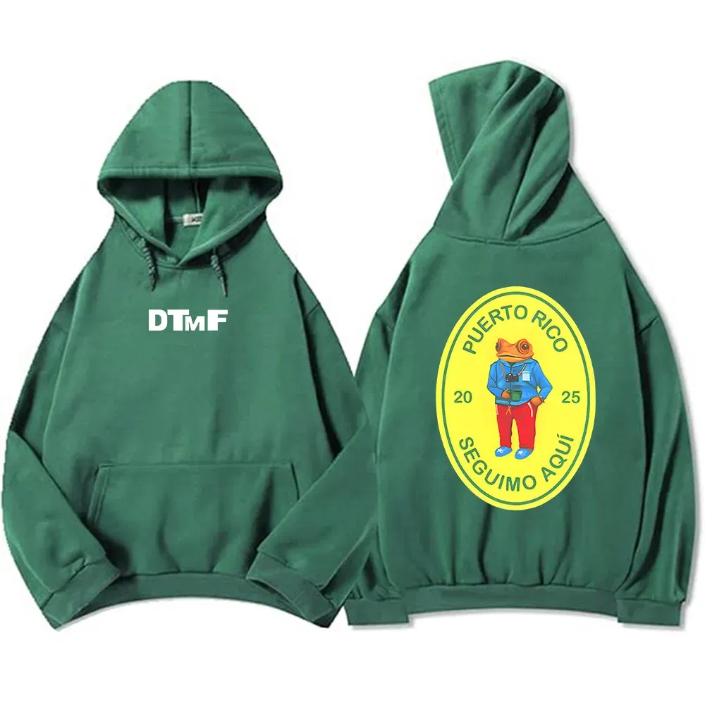Color: PURPLE, Size: XL - DTMF Deb?­ Tirar Más Fotos 2025 New Album Hoodies Bad Bunny Singer Printing Sweatshirts Men Women Clothing Sudaderas Hombre Male