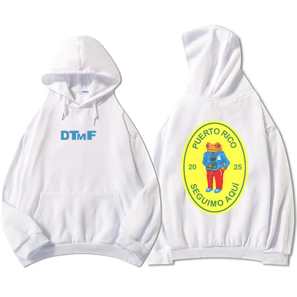 Color: PURPLE, Size: XL - DTMF Deb? Tirar Más Fotos 2025 New Album Hoodies Bad Bunny Singer Printing Sweatshirts Men Women Clothing Sudaderas Hombre Male