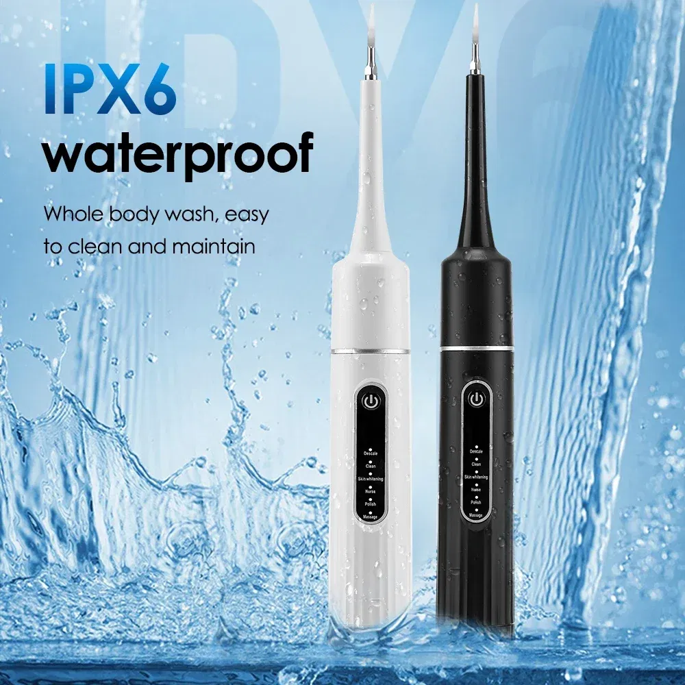 Color: Blue - Electric Sonic Vibration Toothbrush Dental Scaler Teeth Whitening Plaque Calculus Coffee Smoke Stains Tartar Removal Tooth Clean