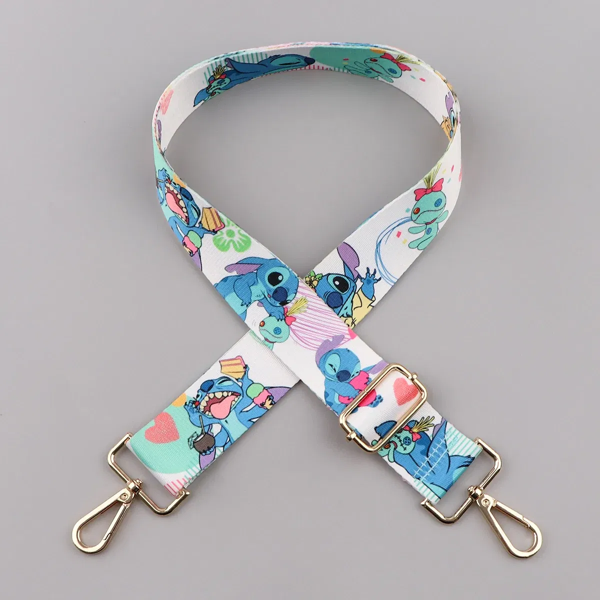 Color: WHITE - Cute Cat StitchLadies Messenger Bag Shoulder Strap Bag Strap One Shoulder Adjustable Shoulder Strap Accessories Bag Strap