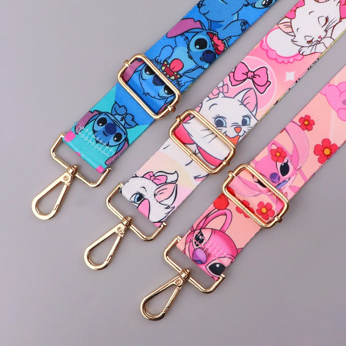 Color: WHITE - Cute Cat StitchLadies Messenger Bag Shoulder Strap Bag Strap One Shoulder Adjustable Shoulder Strap Accessories Bag Strap
