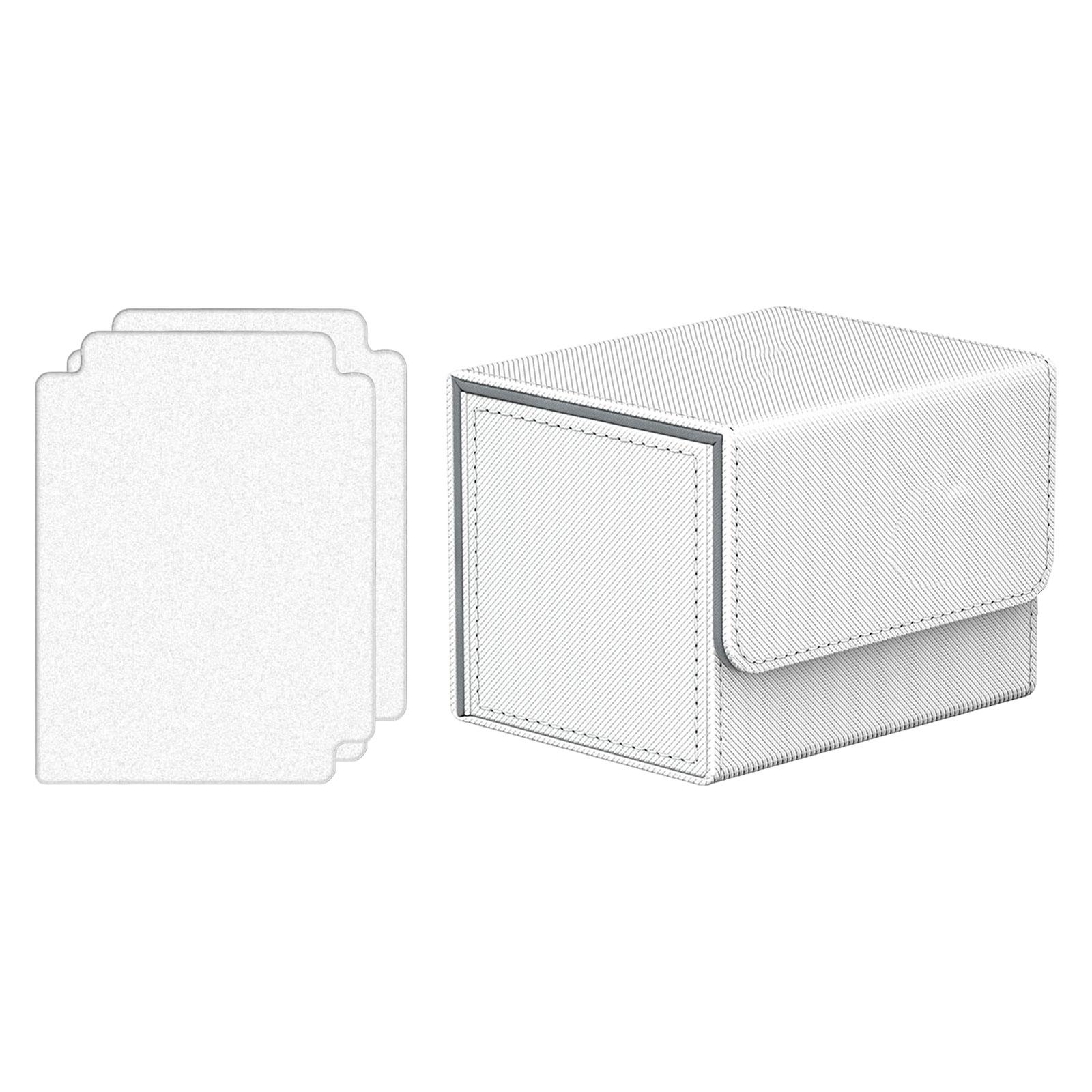 Color: Clear - Card Deck Box Collectible Cards Container with Magnetic Closure Card Deck Storage Box for Sports Cards Trading Card Games