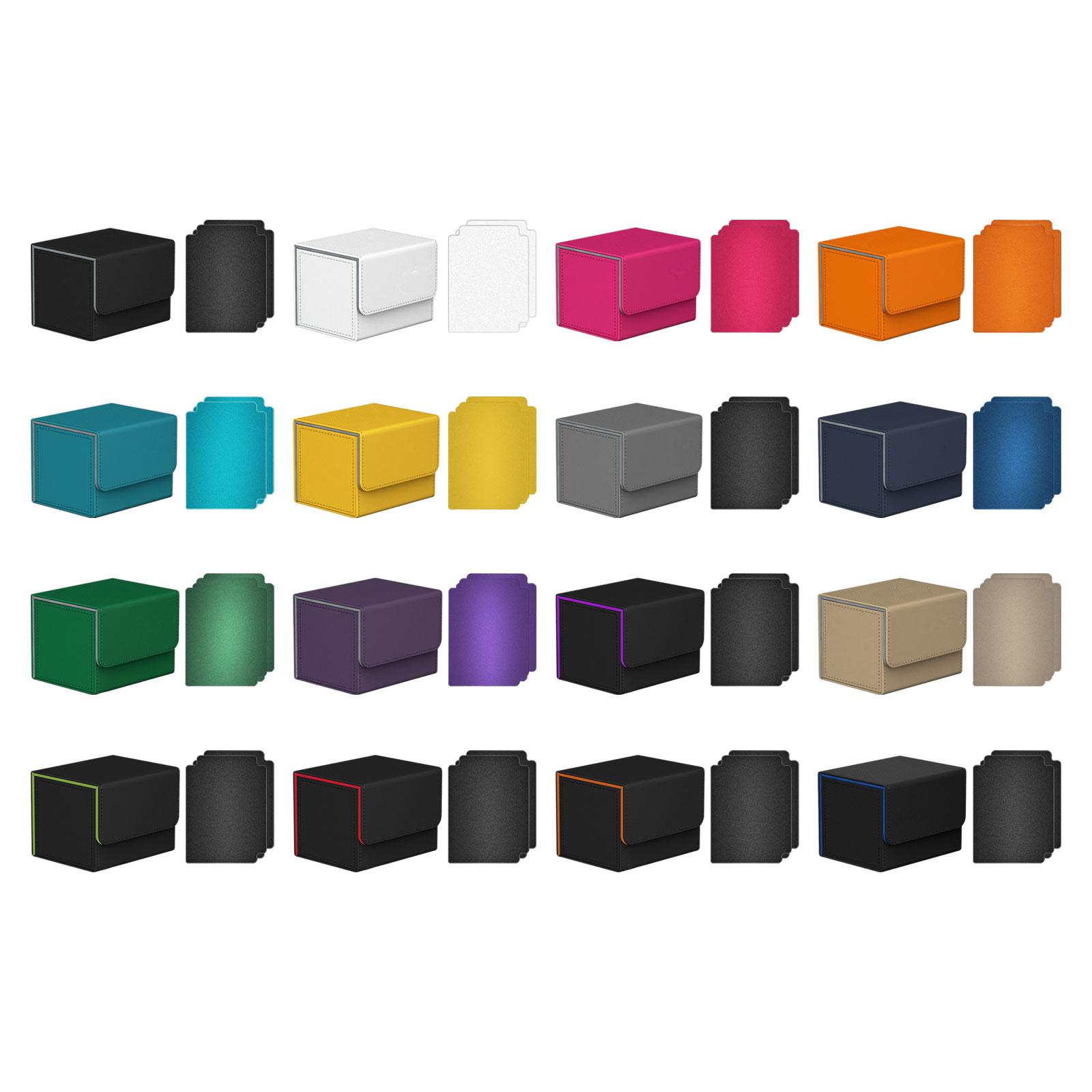 Color: Clear - Card Deck Box Collectible Cards Container with Magnetic Closure Card Deck Storage Box for Sports Cards Trading Card Games