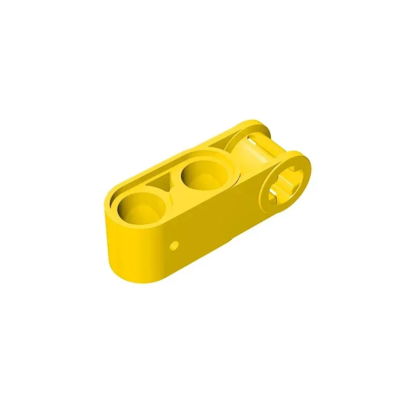 Color: Silver - Gobricks GDS-936 Technical, Axle and Pin Connector Perpendicular 3L with 2 Pin Holes compatible with lego 42003 Educational