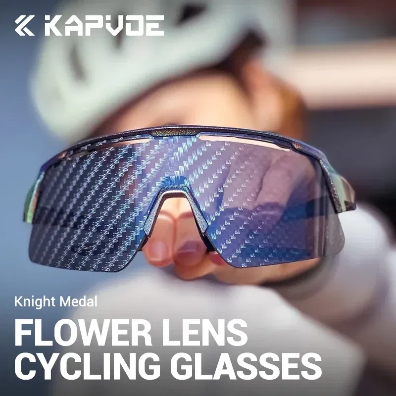 Color Name: transparent - KAPVOE New Technology Nano Lenses Cycling Glasses Bike UV400 Eyewear Outdoor Sports Sunglasses Men Women Road Bicycle Goggles