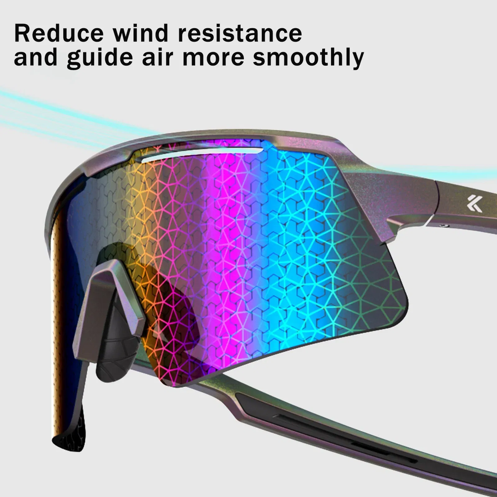 Color Name: transparent - KAPVOE New Technology Nano Lenses Cycling Glasses Bike UV400 Eyewear Outdoor Sports Sunglasses Men Women Road Bicycle Goggles