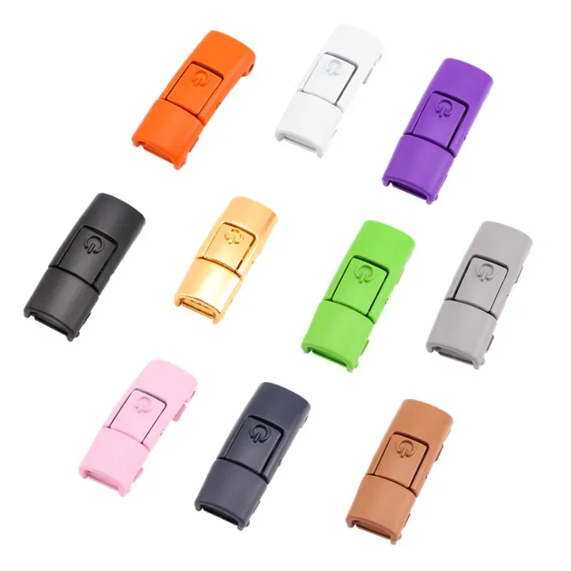 Color: light green - Switches Colorful Metal Buckle No Tie Shoe Laces Press Lock Shoelaces Without Ties Elastic Flat Shoelace Sneaker Kids Adult