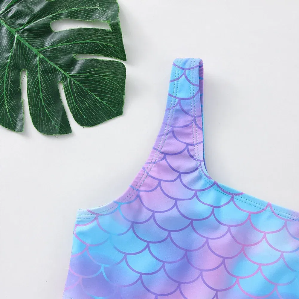Color: Light Yellow, Size: XL - Lilo Stitch Girls Tankini Swimsuits Summer Beach wear Children Kids Wear Bathing Suits Two-pieces Bikini Dresses Fashion