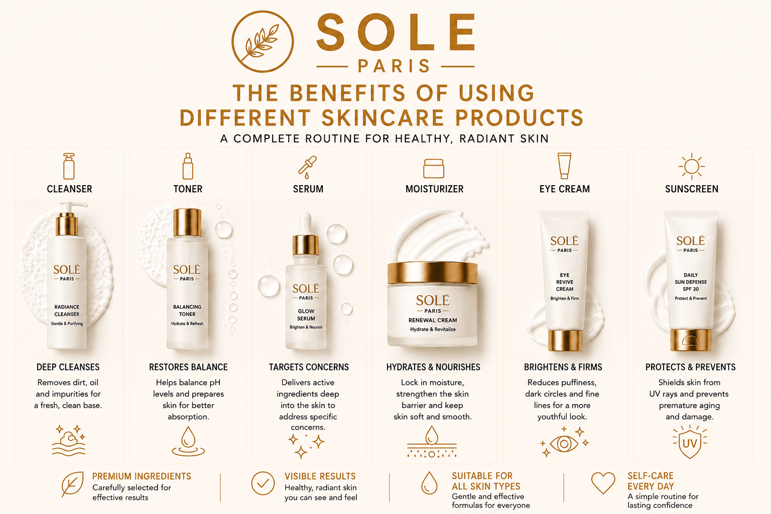 SOLE PARIS skincare benefits