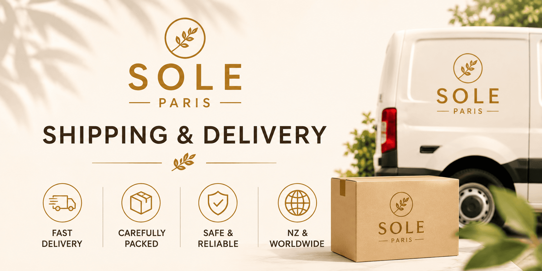 SOLE PARIS Shipping and Delivery